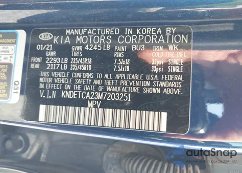 2021 Kia Seltos Sx Turbo from USA, damaged, VIN KNDETCA23M7203251